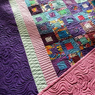 Cracker Box King Quilt – Handmade Quilt for Sale, Custom Quilted, Ready to Ship (90 x 108)
