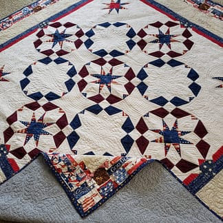 Quilts for Sale/ Handmade Patriotic Quilt – Heirloom Quality, Ready to Ship