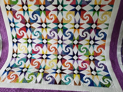Quilts For Sale/ Quilt for Sale/ Quilt for Sale Handmade Storm At Sea Quilt, Rainbow/ Quilts for sale/ Handmade Quilt/ Made To Order - Image 9