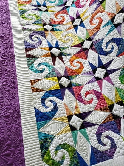 Quilts For Sale/ Quilt for Sale/ Quilt for Sale Handmade Storm At Sea Quilt, Rainbow/ Quilts for sale/ Handmade Quilt/ Made To Order - Image 10