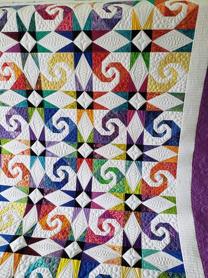 Quilts For Sale/ Quilt for Sale/ Quilt for Sale Handmade Storm At Sea Quilt, Rainbow/ Quilts for sale/ Handmade Quilt/ Made To Order - Image 13