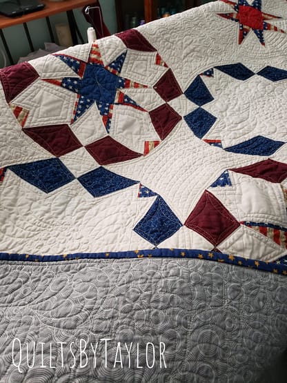 Quilts For Sale/ Quilt for Sale/ Quilt for Sale Handmade Quilts for Sale/ Handmade Patriotic Quilt – Heirloom Quality, Ready to Ship - Image 15