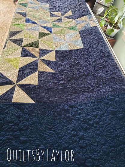 Quilts For Sale/ Quilt for Sale/ Quilt for Sale Handmade Pinwheel Quilt | Handmade Cotton Quilt with Free Motion Quilting