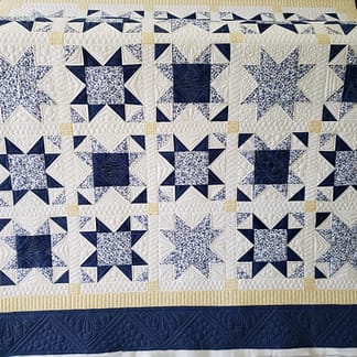 handmade quilts for sale/ quilts by taylor/ 16 stars quilt/ custom made