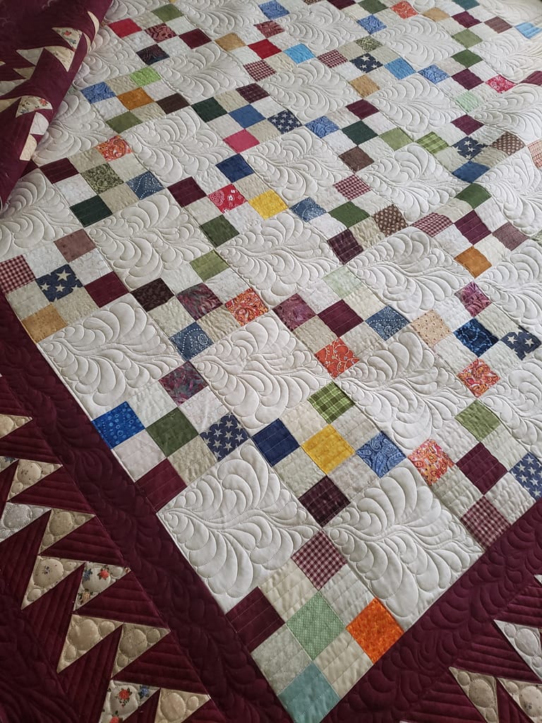 Quilts For Sale/ Quilt for Sale/ Quilt for Sale Handmade Quilts for sale/ Made To Order Quilts/ Custom Made Quilts/heirloom Irish Chain bedspread