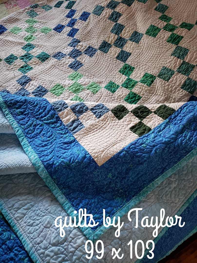 Quilts For Sale/ Quilt for Sale/ Quilt for Sale Handmade quilts for sale/ heirloom Irish Chain bedspread/traditional Irish Chain quilt for sale/made to order Irish Chain quilt