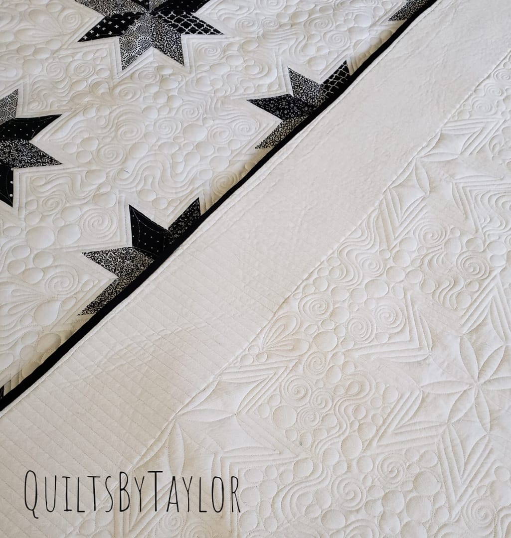 Quilts For Sale / Hunters Star/ Custom Quilted/ Ready To Ship/ 86 X 98 - Image 3