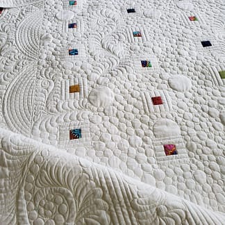 quilts for sale/Handmade Love Quilt in custom modern fabrics, King size