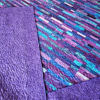 Hand Dyed and Batik Quilt # 2/ Handmade Quilts For Sale/ Made To Order Quilt/