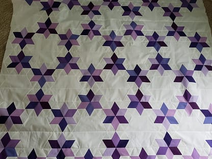 Quilts For Sale/ Quilt for Sale/ Quilt for Sale Handmade Quilts For Sale/ Tulip Trails Quilt/ Beautiful Finished Quilt 84 X 96 - Image 9