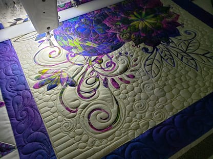Quilts For Sale/ Quilt for Sale/ Quilt for Sale Handmade Quilt For Sale/ Beautiful Floral Quilt/ Quilts By Taylor/ Finished Quilt, 65 X 71 - Image 6