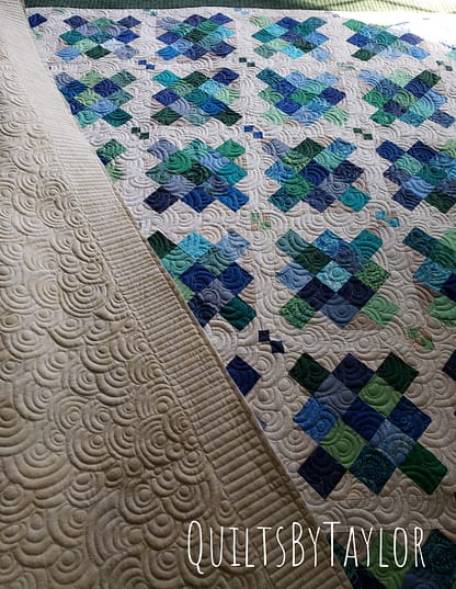 Quilts For Sale/ Quilt for Sale/ Quilt for Sale Handmade Quilts For Sale/ Custom Jelly Bean Quilt folded and displayed, made with 100% cotton