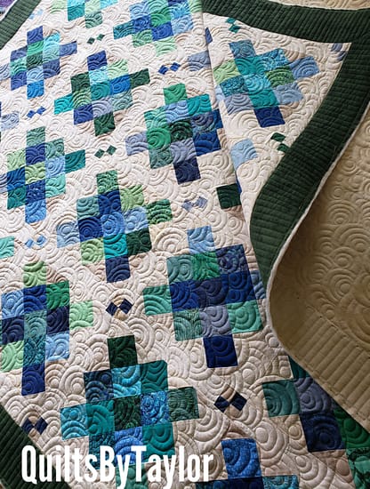 Quilts For Sale/ Quilt for Sale/ Quilt for Sale Handmade Handmade Jelly Bean Quilt in green tones, custom made in King size