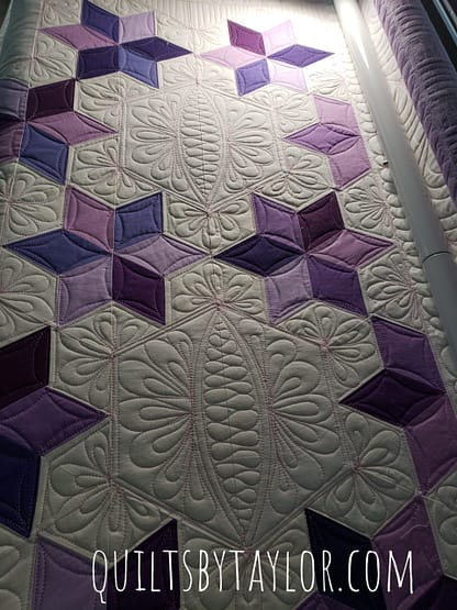 Quilts For Sale/ Quilt for Sale/ Quilt for Sale Handmade Quilts For Sale/ Tulip Trails Quilt/ Beautiful Finished Quilt 84 X 96 - Image 4