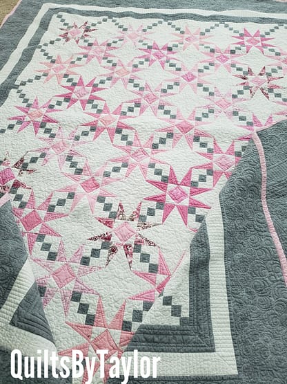Quilts For Sale/ Quilt for Sale/ Quilt for Sale Handmade Quilts For Sale | Double Charmed Quilt | Modern Twist on a Classic | Quilts By Taylor - Image 8