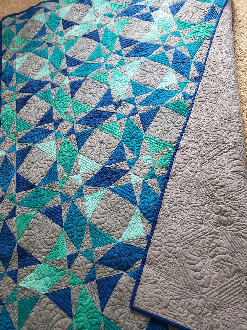 Quilts For Sale/ Quilt for Sale/ Quilt for Sale Handmade handmade Storm At Sea quilt, multi color coastal quilt, custom cotton quilt, King size handmade quilt, colorful patchwork quilt for sale