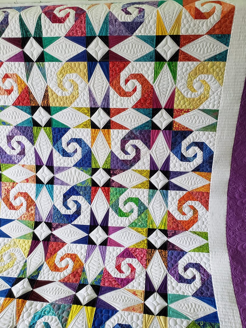 Quilts For Sale/ Quilt for Sale/ Quilt for Sale Handmade Storm At Sea Quilt, Rainbow/ Quilts for sale/ Handmade Quilt/ Made To Order - Image 13