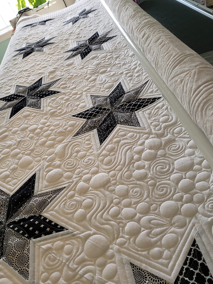 Quilts For Sale/ Quilt for Sale/ Quilt for Sale Handmade Quilts For Sale / Hunters Star/ Custom Quilted/ Ready To Ship/ 86 X 98