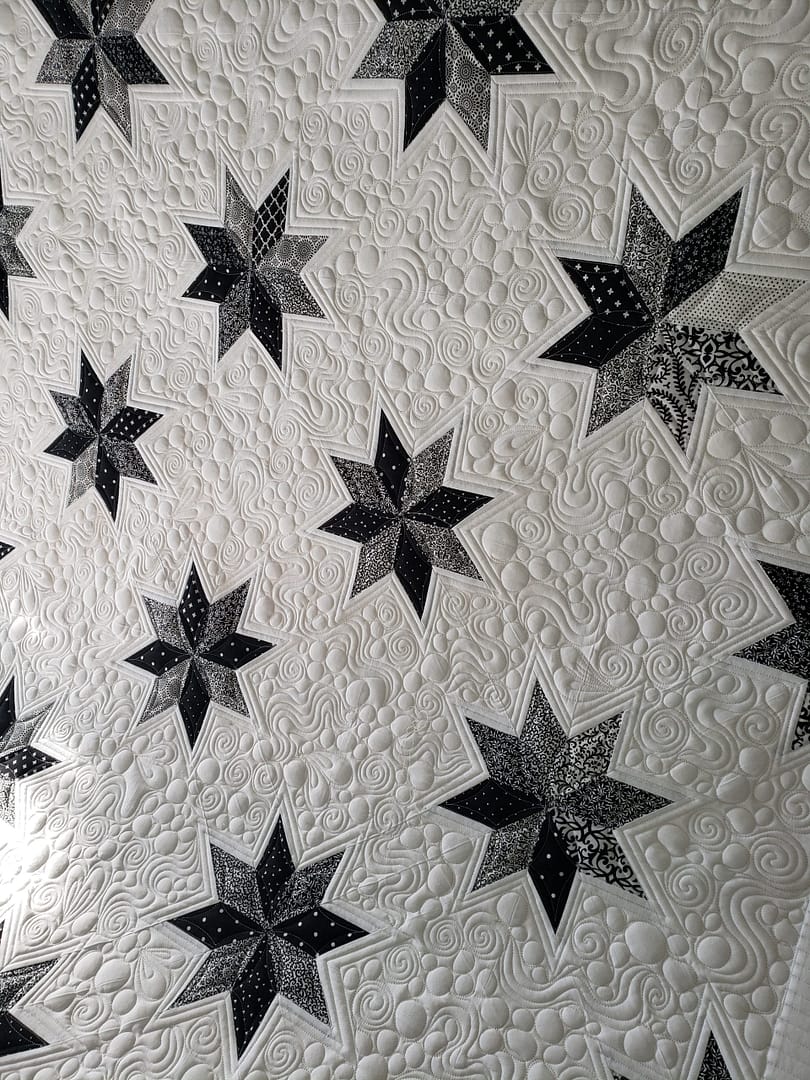Quilts For Sale/ Quilt for Sale/ Quilt for Sale Handmade Quilts For Sale / Hunters Star/ Custom Quilted/ Ready To Ship/ 86 X 98 - Image 10