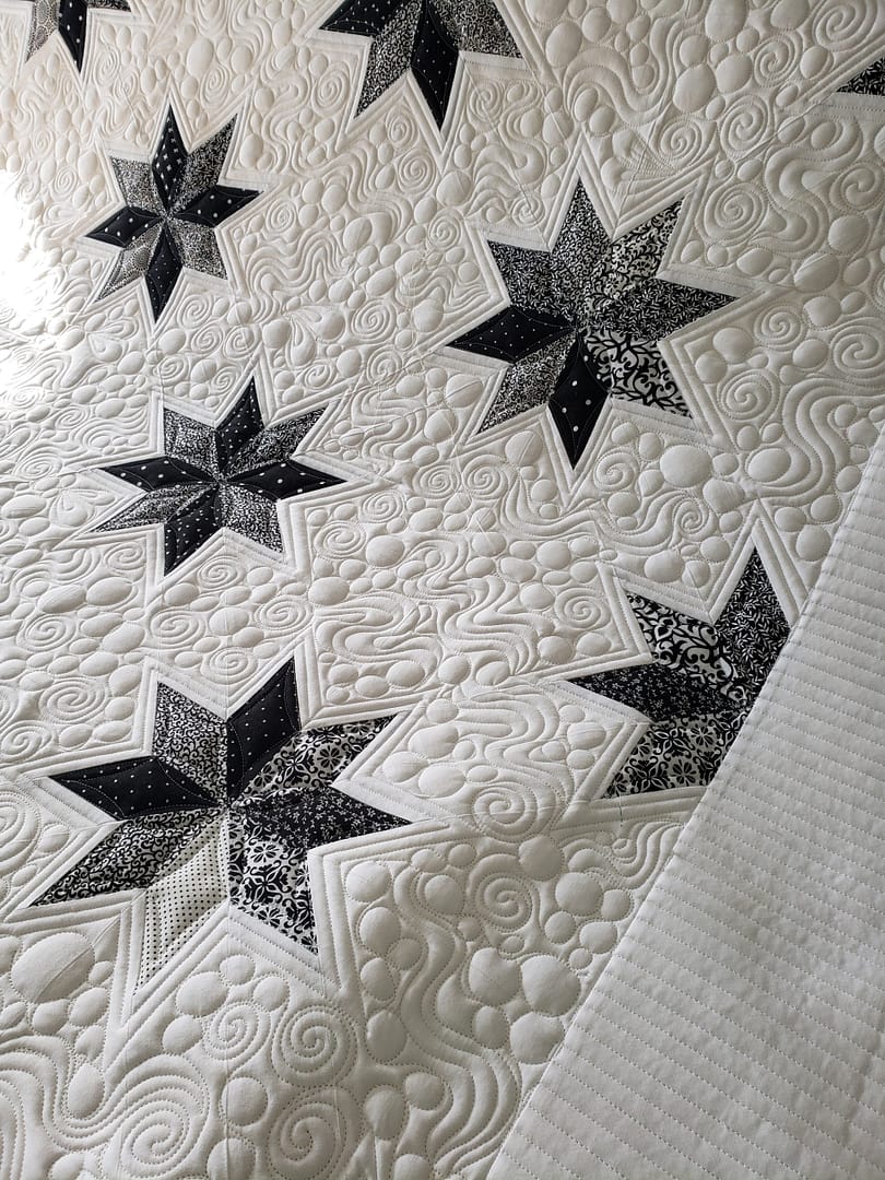 Quilts For Sale/ Quilt for Sale/ Quilt for Sale Handmade Quilts For Sale / Hunters Star/ Custom Quilted/ Ready To Ship/ 86 X 98 - Image 7