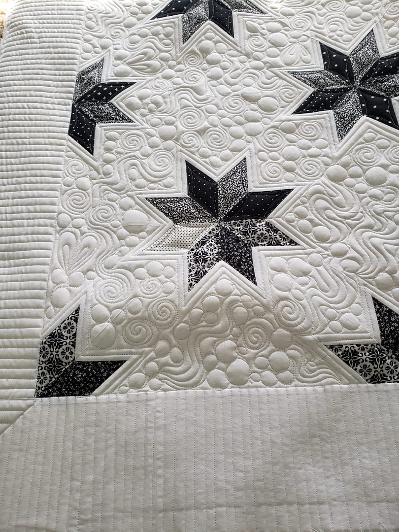 Quilts For Sale/ Quilt for Sale/ Quilt for Sale Handmade Quilts For Sale / Hunters Star/ Custom Quilted/ Ready To Ship/ 86 X 98 - Image 6