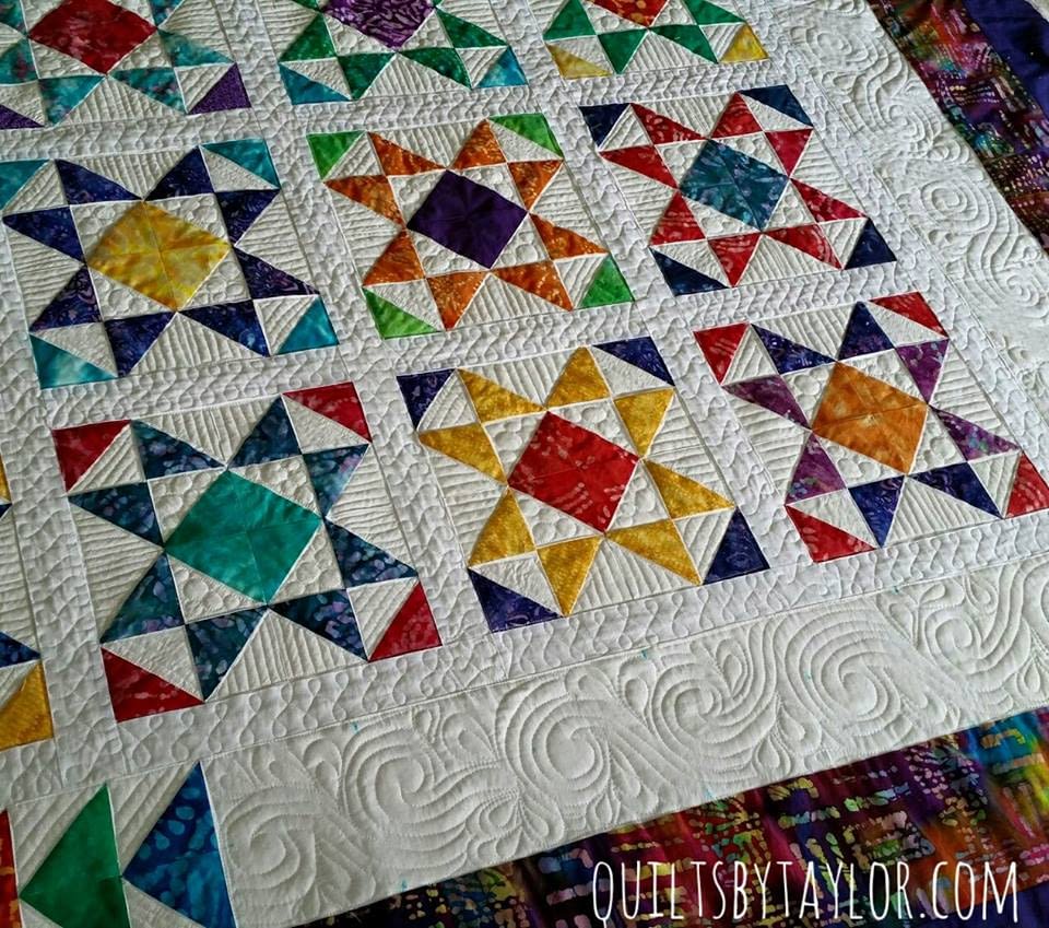 Handmade Quilts vs Store-Bought Bedding/ 16 Stars Quit/ Classic Ohio Star Quilt/ Handmade Quilts
